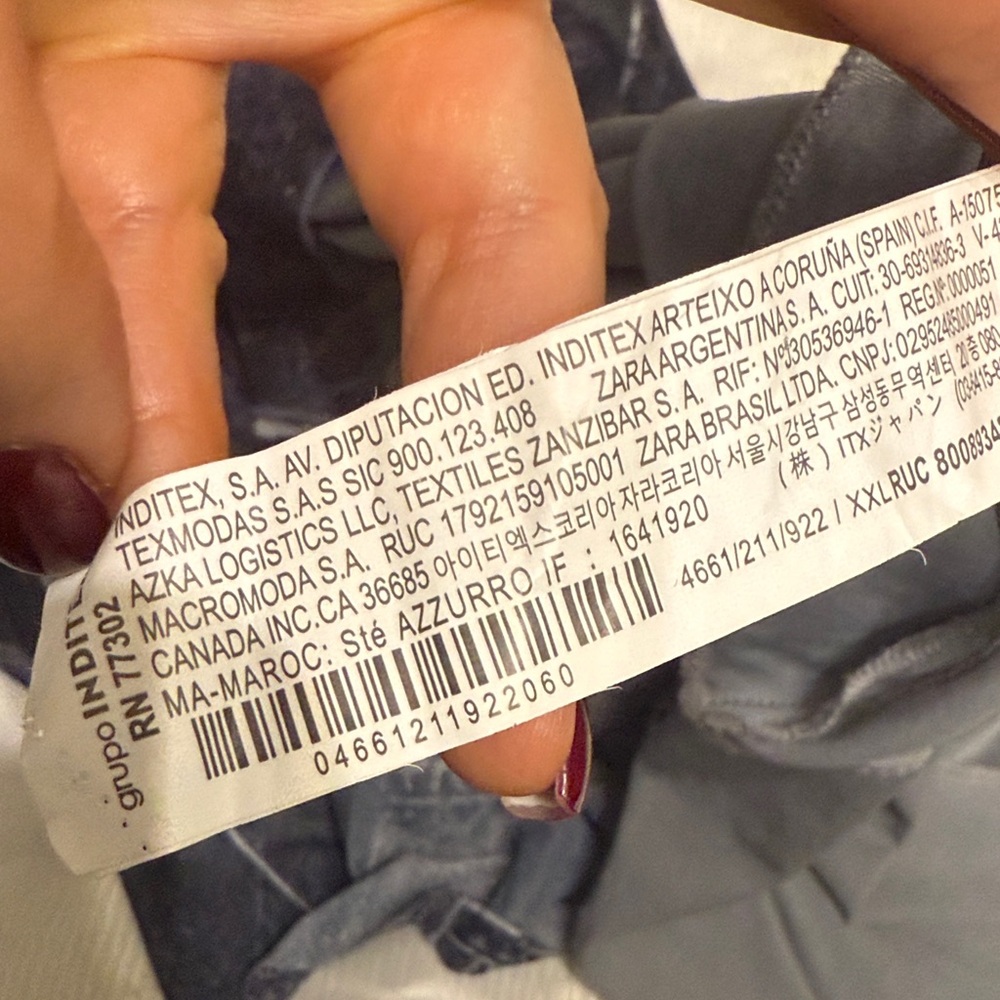 Zara Patchwork Looking Like Denim Maxi Dress - Bl… - image 4